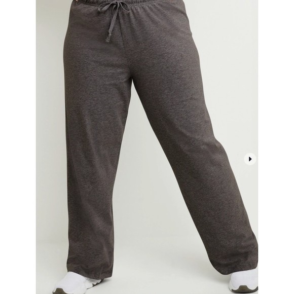 Champion Women's Activewear Grey Jersey Pant Granite Heather 4XL Drawstring - Picture 4 of 10